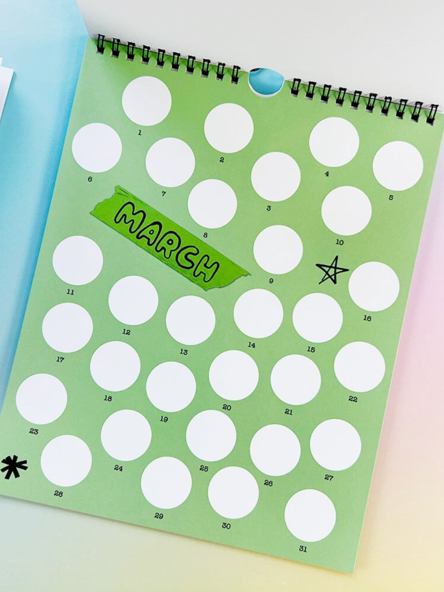 sticker your year wall calendar