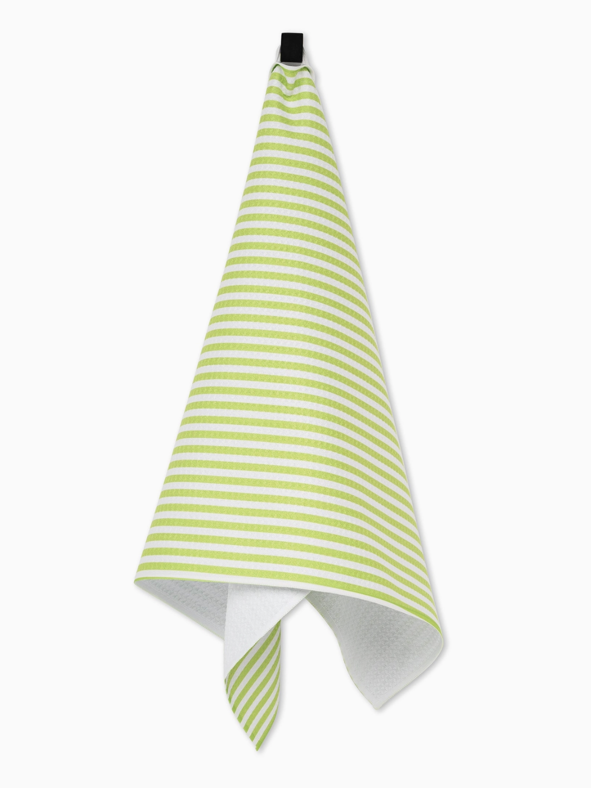 summer stripe green tea towel