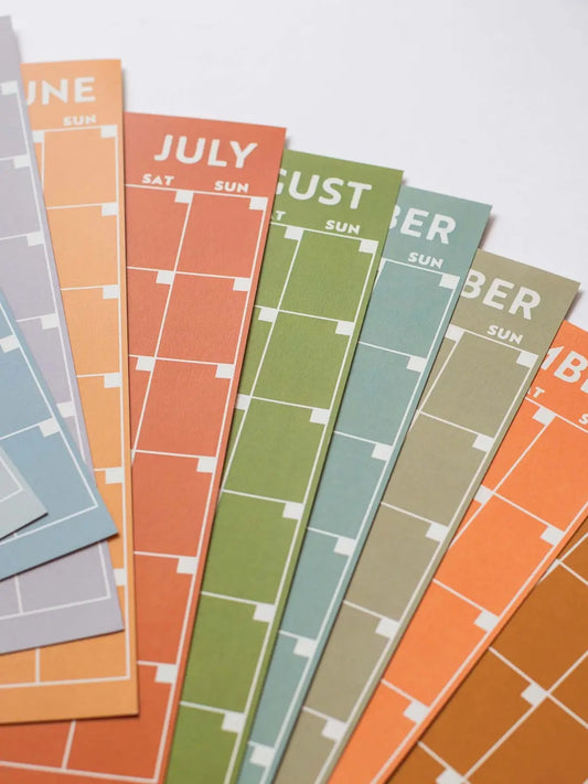 Surf Monthly Undated A4 Wall Calendar