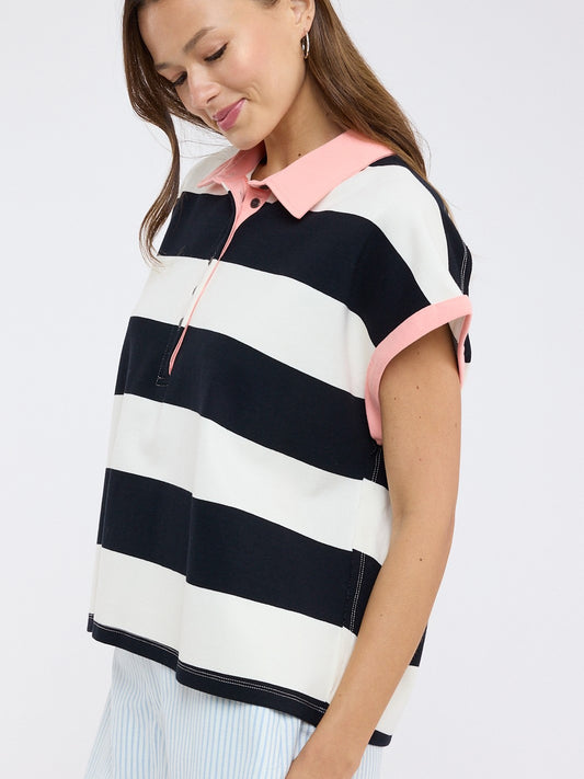 Suzy Stripe Polo