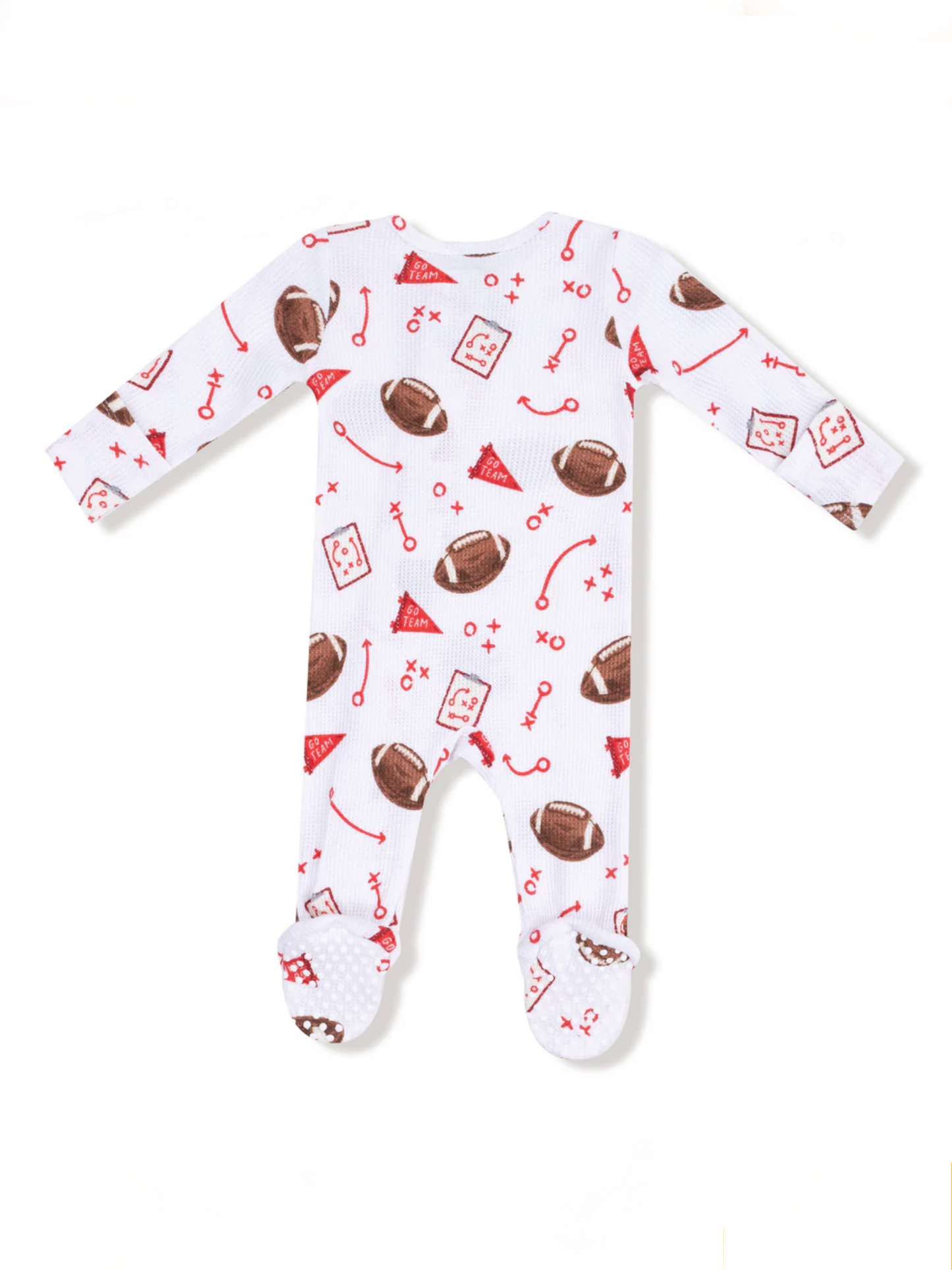 touchdown time zipper romper