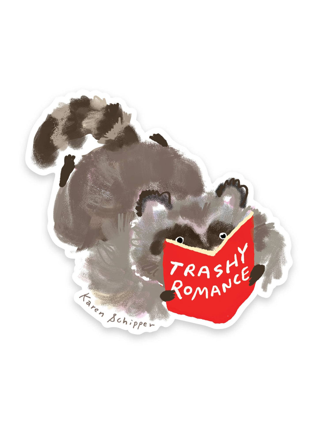 Trashy Romance Raccoon Sticker