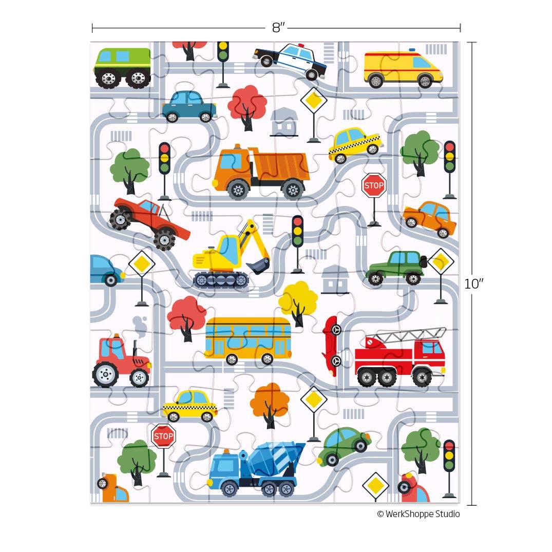 Trucks & Transportation Puzzle Snax