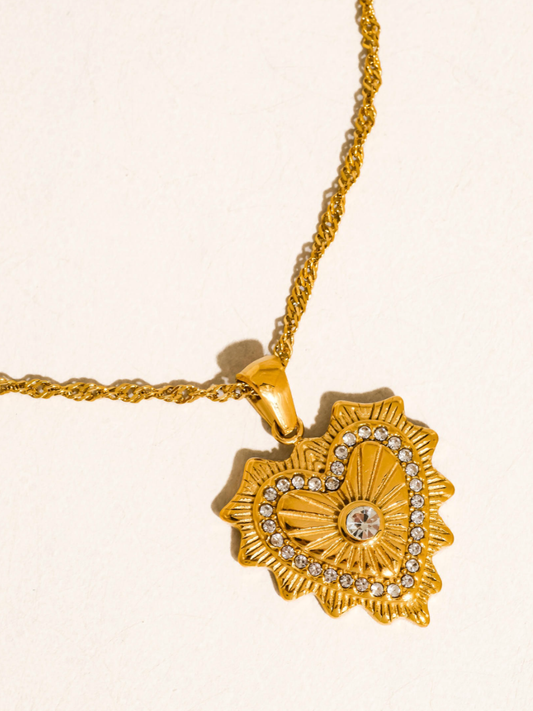 valea 18k gold-plated pendant necklace