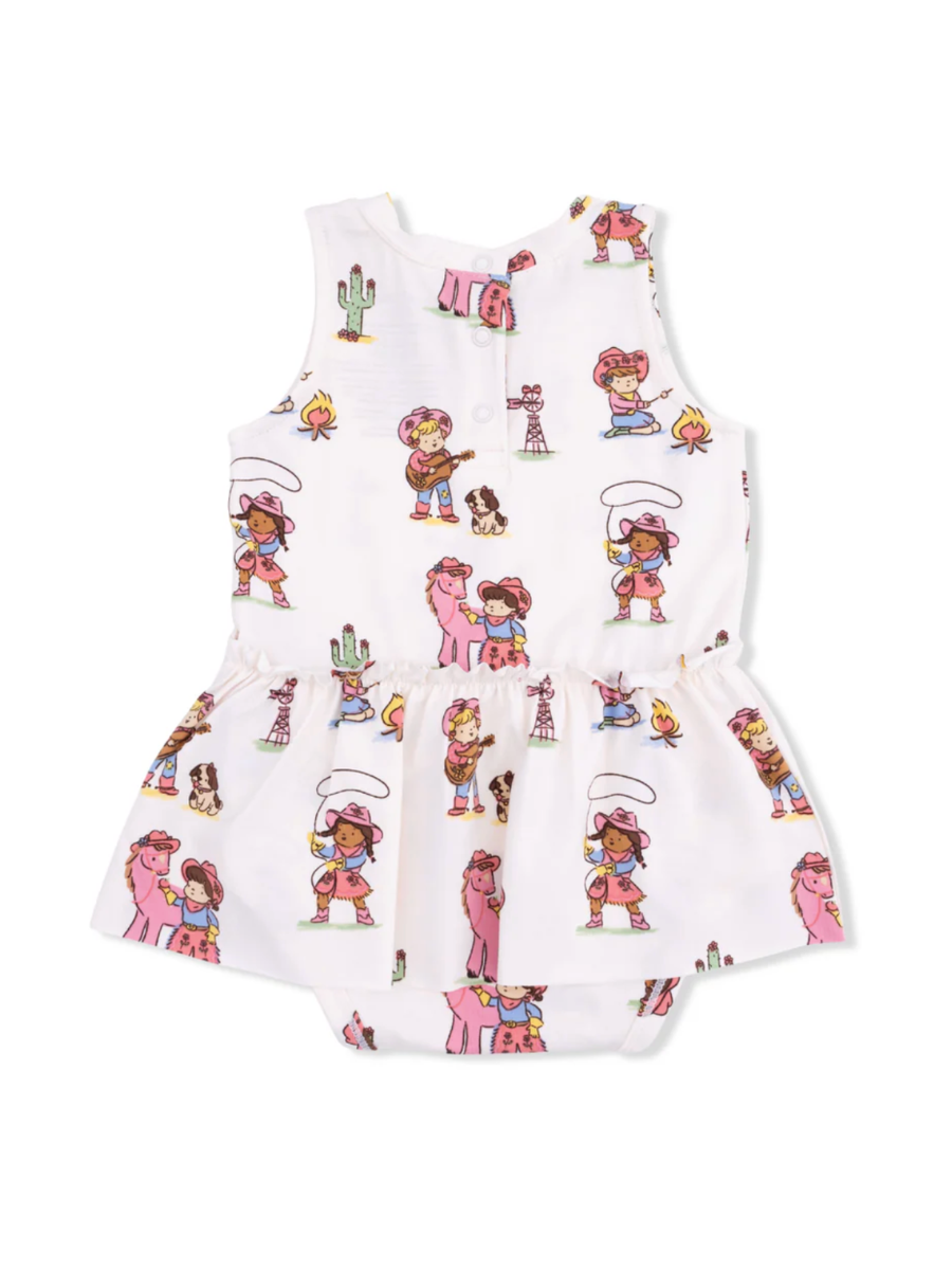 Vintage Cowgirls Skirt Bodysuit