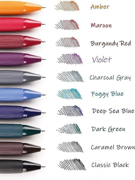 Vintage Retractable Quick Dry 0.5mm Gel Pen