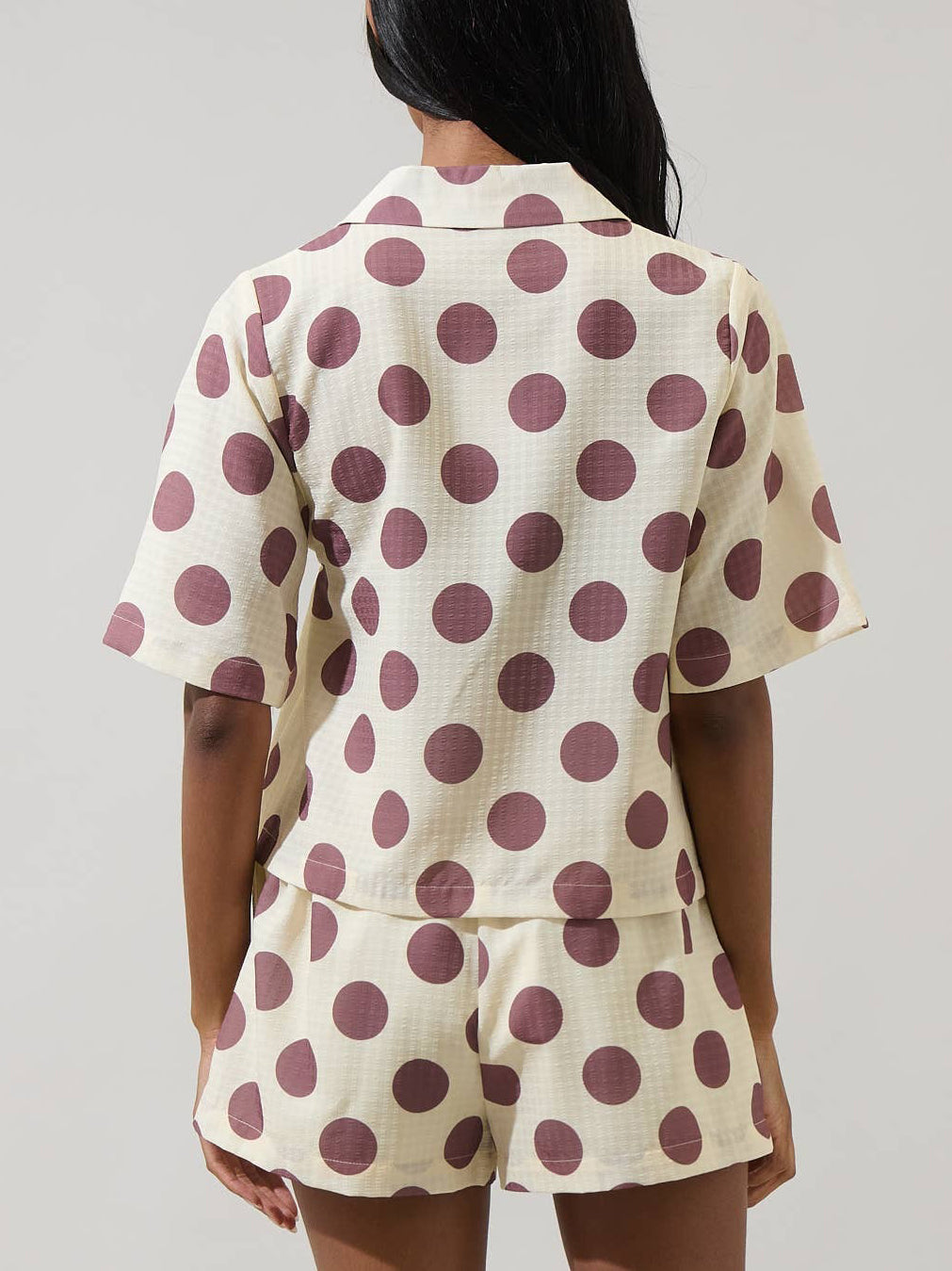 Violda Dot Botton Top