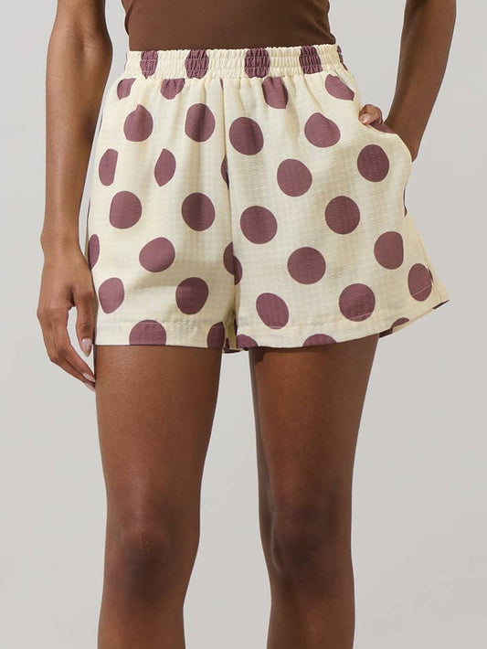 Violda Dot High Waisted Shorts