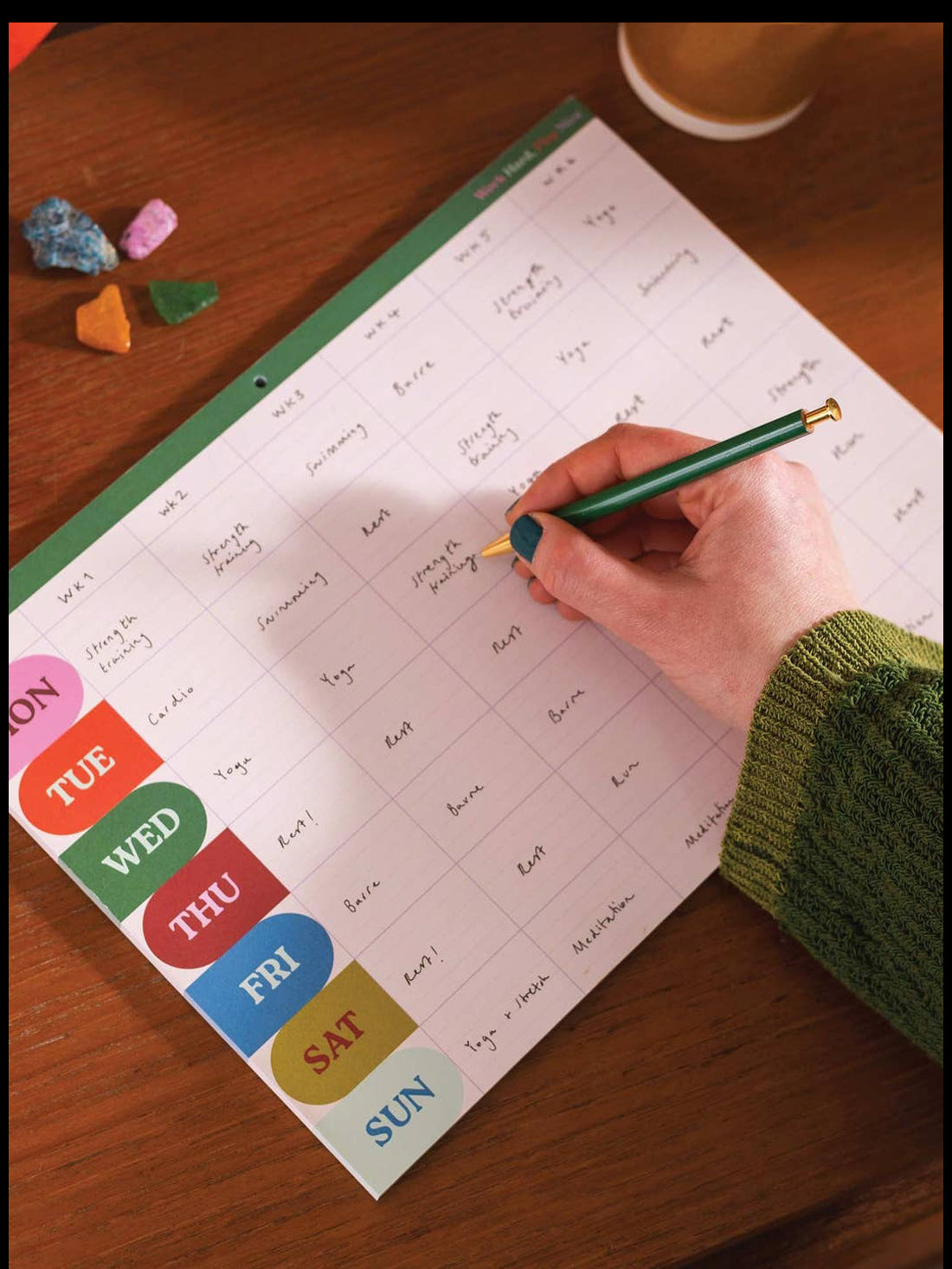 Work Hard, Play Nice A4 Monthly Planner Pad