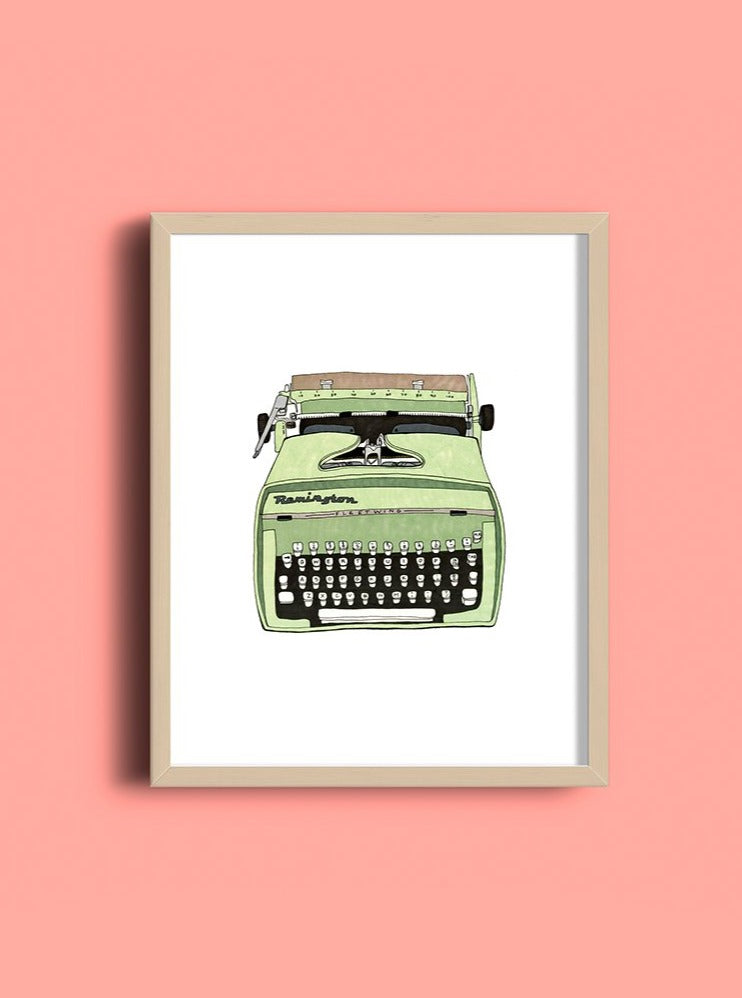 Vintage Typewriter Art Print