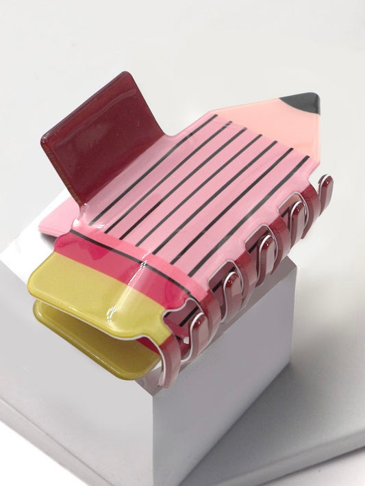 Bubblegum Pencil Claw Clip