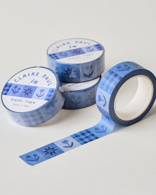 Inky Floral Washi Tape