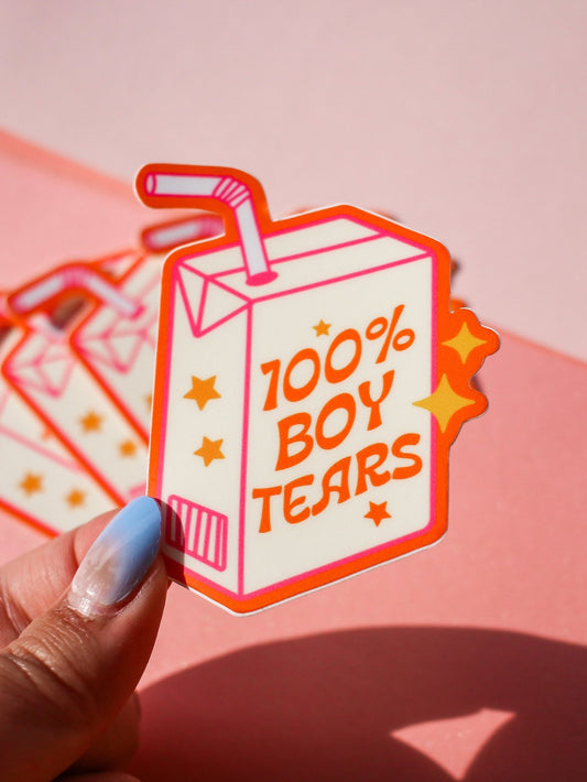 100% Boy Tears Sticker