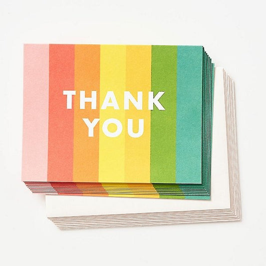 Color Block Thank You Card