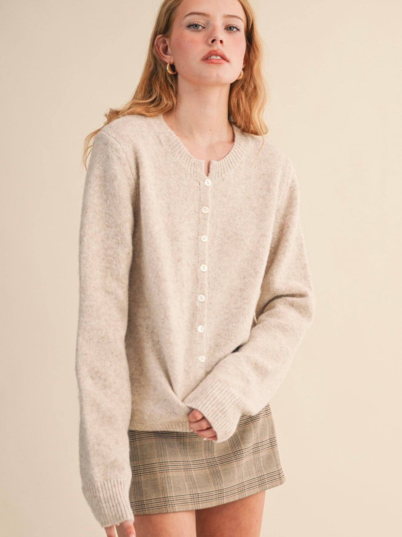 Vanilla Cream Cozy Knit Cardigan
