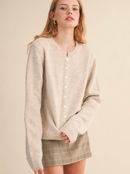 Vanilla Cream Cozy Knit Cardigan
