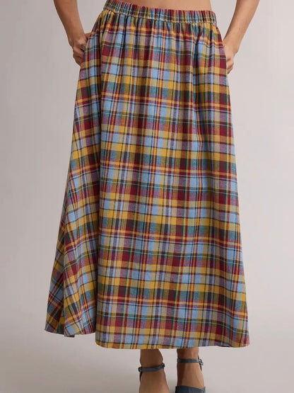 Harvest Plaid Skirt