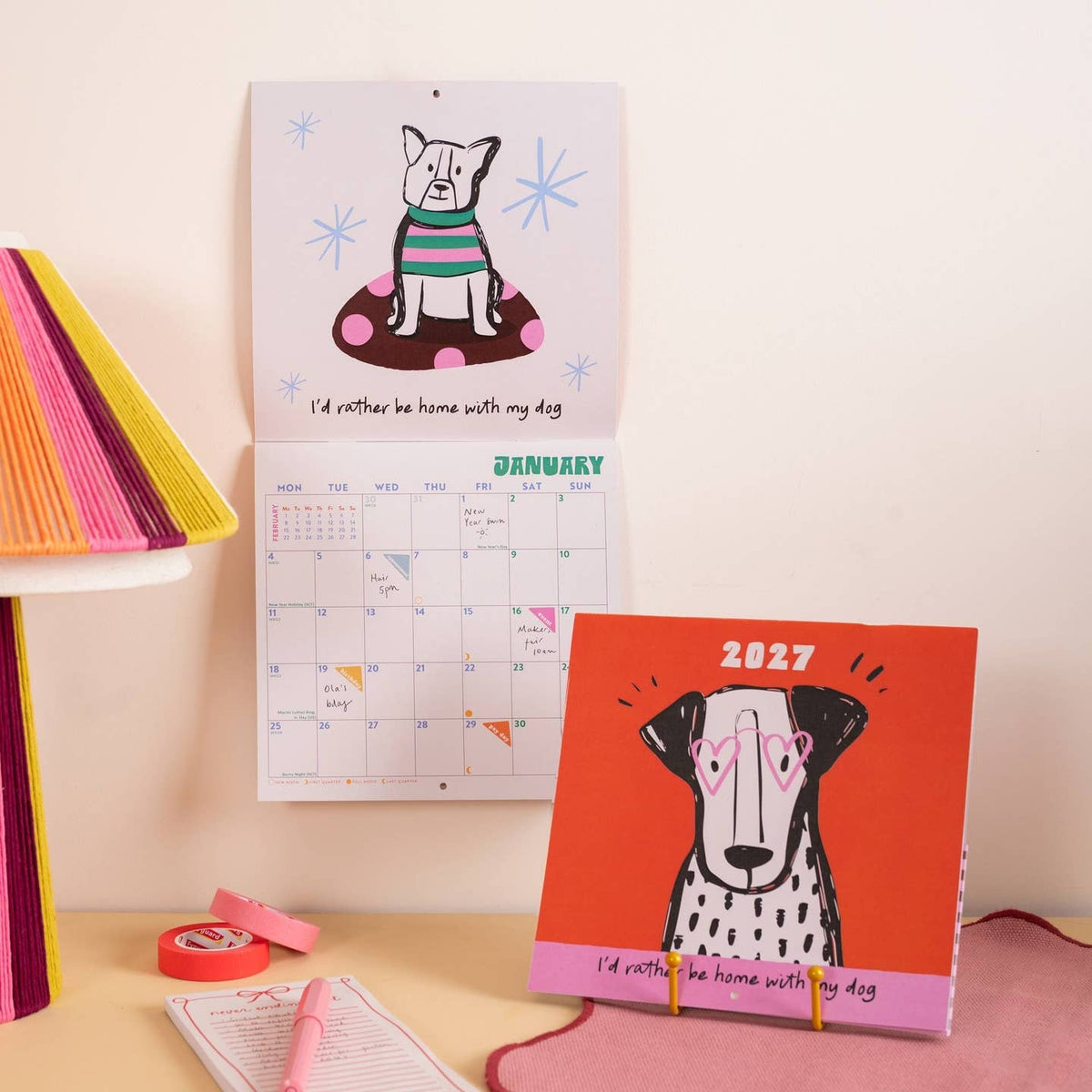 2027 Dog Life Wall Calendar