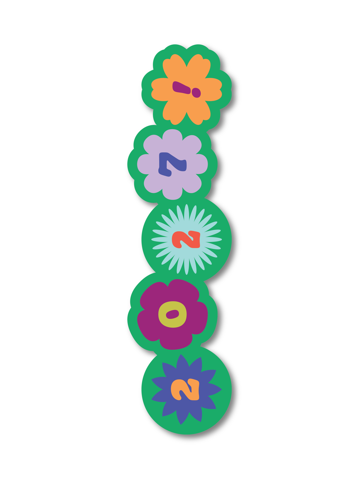 2027 Flower Sticker