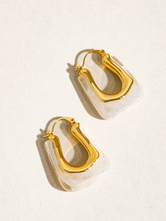 Vanilla Swirl Hoops