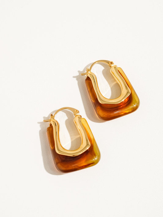 Amber Crush Hoops