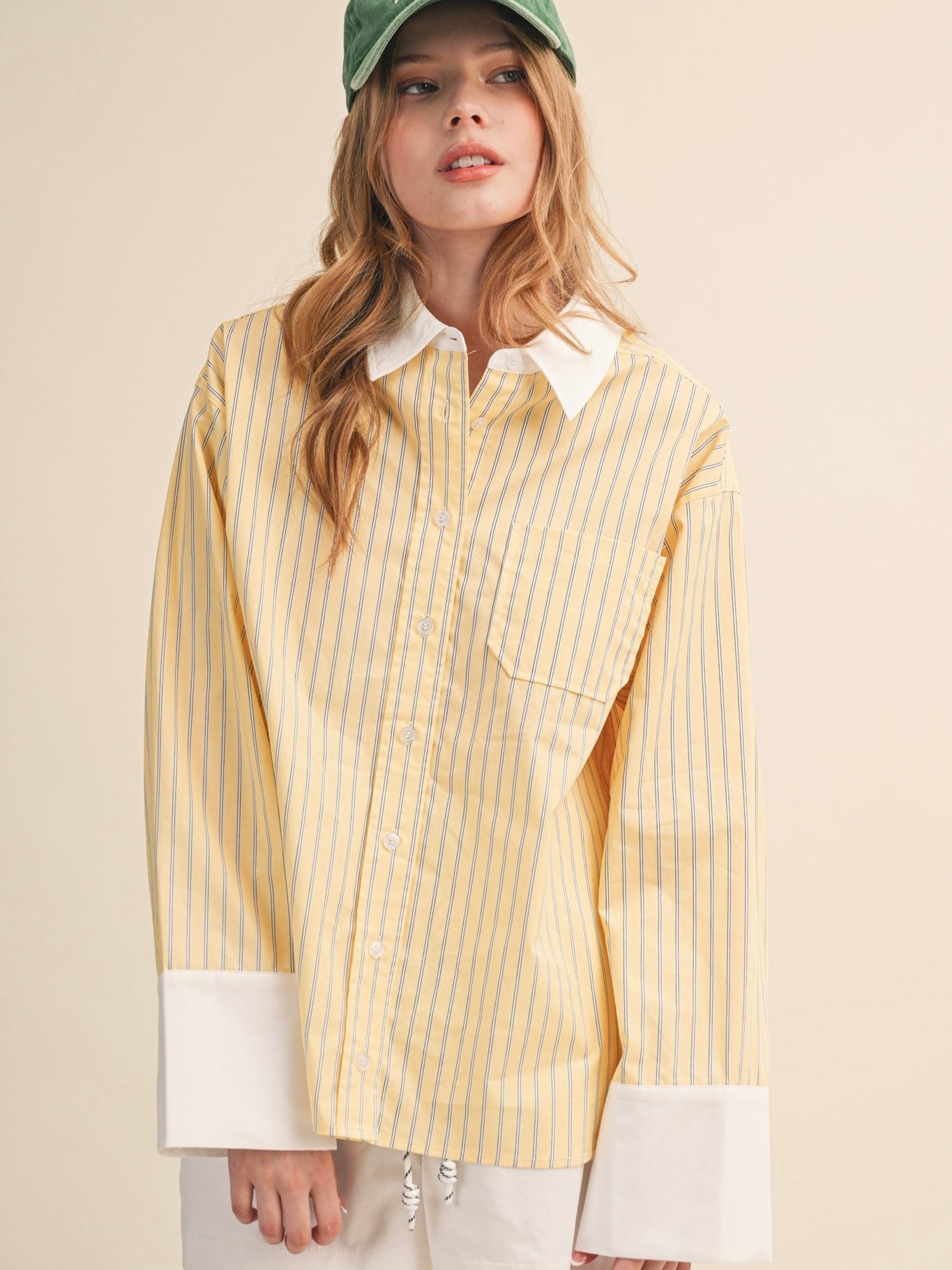 Sunny Button Top