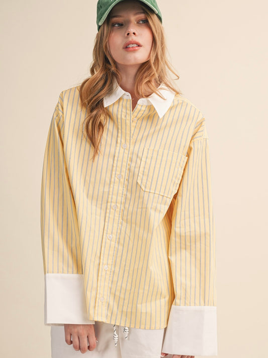 Sunny Button Top