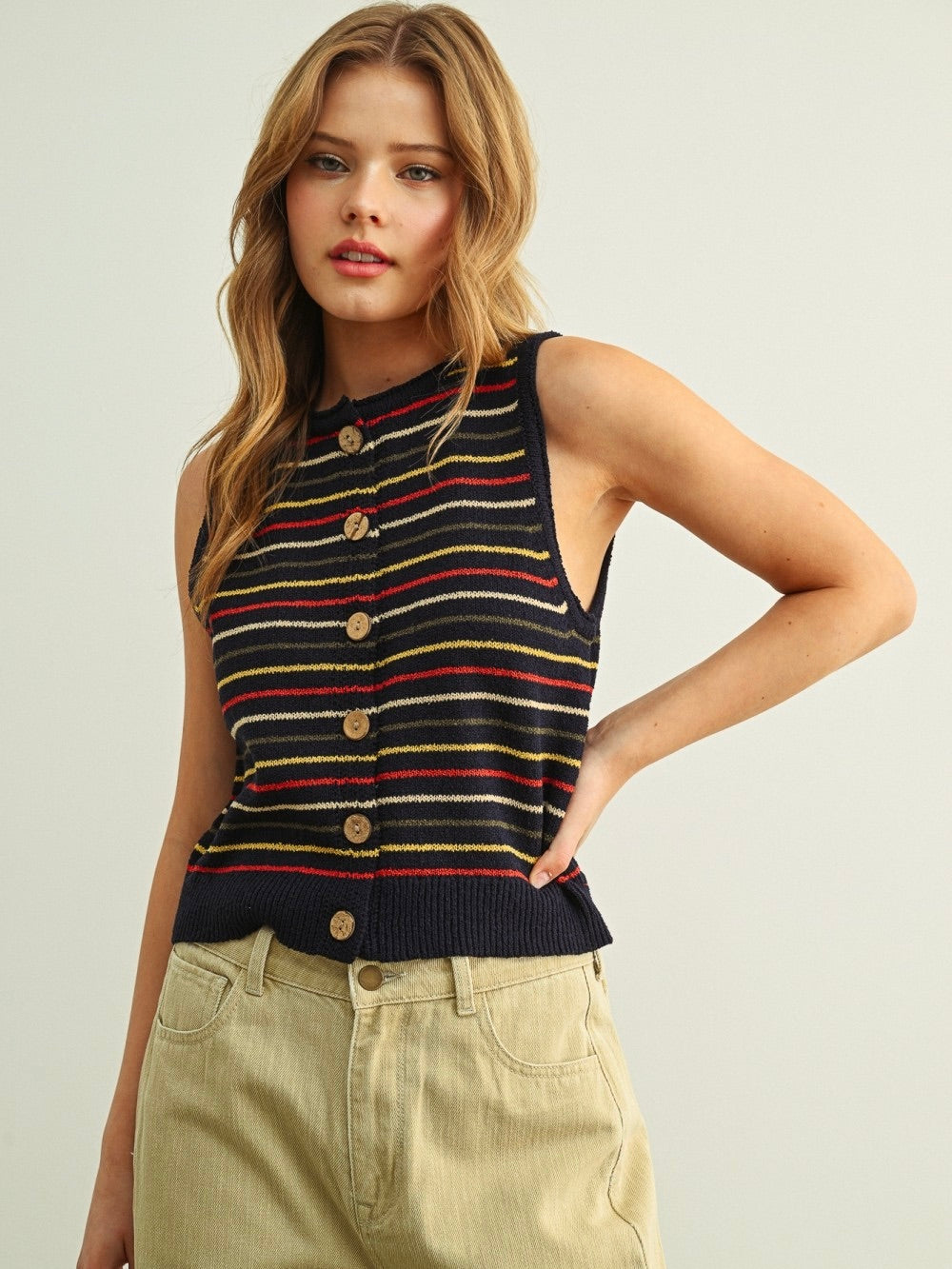 Charlie Stripe Knit Tank