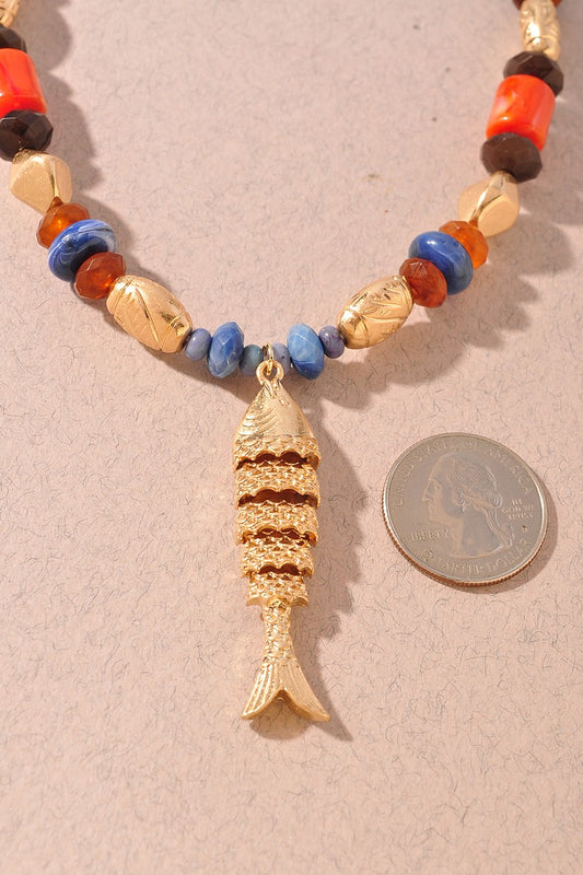 Lucky Fish Pendant Necklace