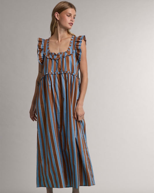 Meadow Stroll Ruffle Midi