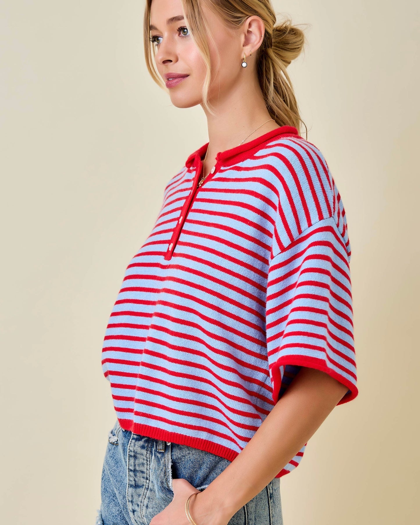 Sunset Henley Tee