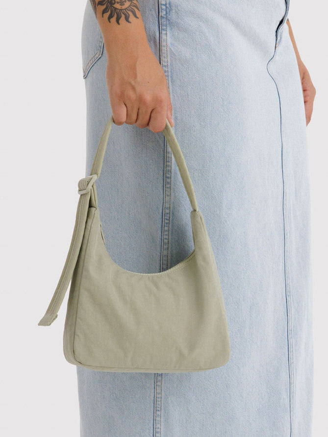 Celadon Mini Nylon Shoulder Bag