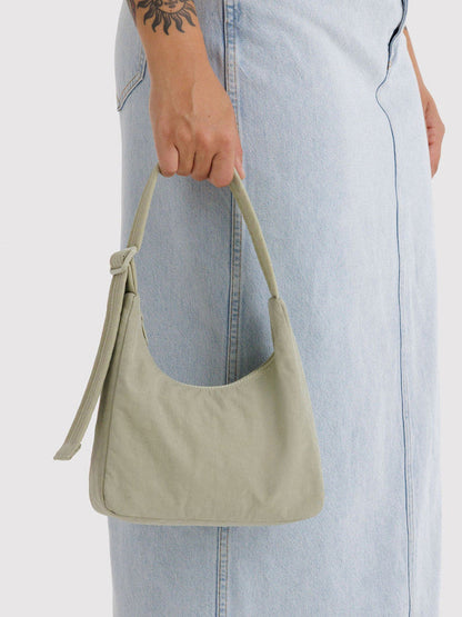Celadon Mini Nylon Shoulder Bag