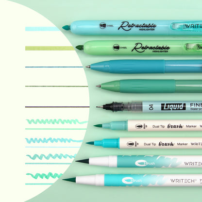 Blue & Green Journal Kit 9pcs Set