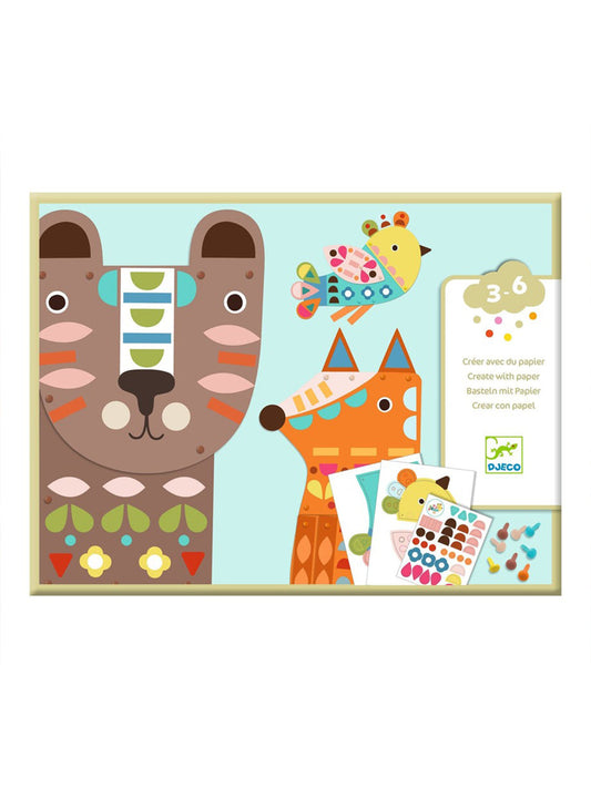 3 Giant Animals Collage Activity