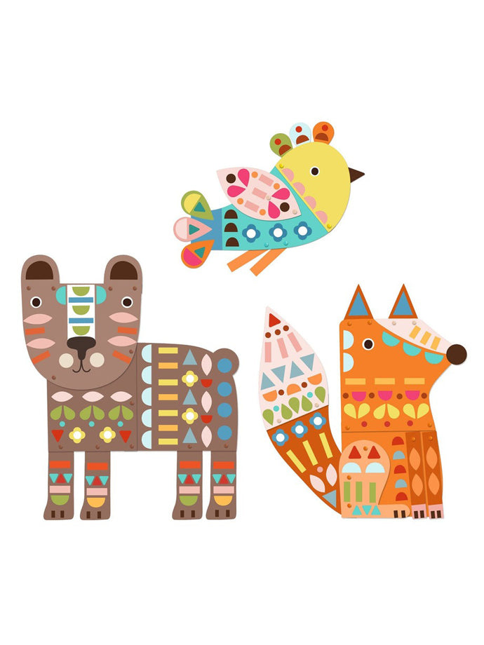 3 Giant Animals Collage Activity