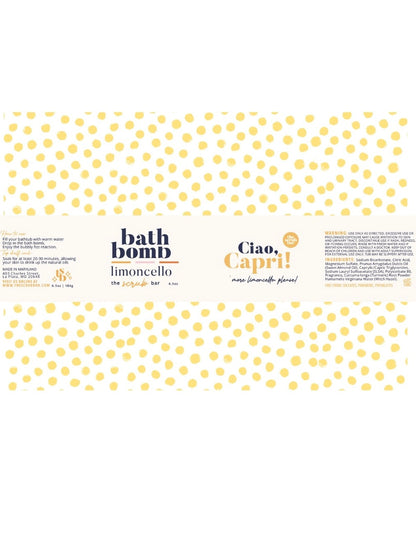 Lemon Bath Bomb- Limoncello