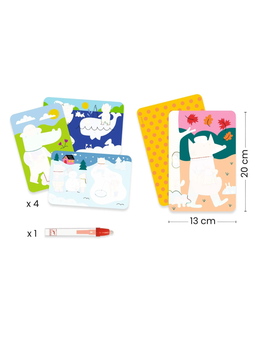 4 Seasons Magic Coloring Kit