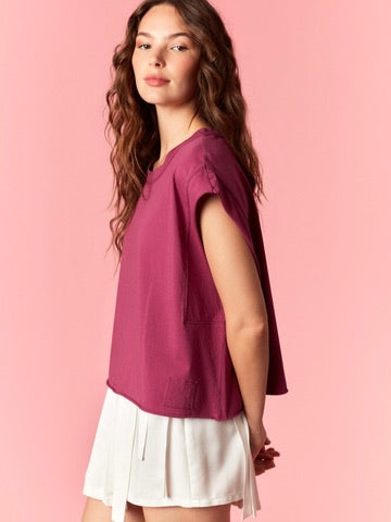 Chroma Cotton Cropped Tee