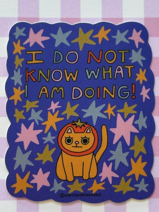 I Do Not Know What I Am Doing Sticker