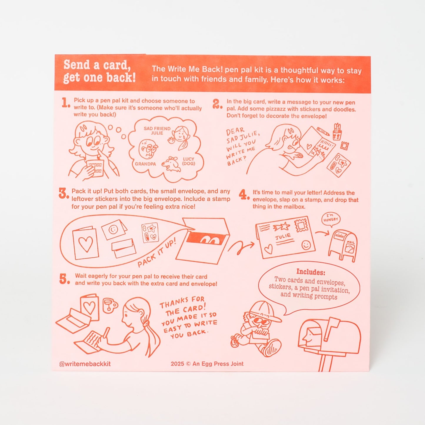 Strawberry + Crow Pen Pal Kit