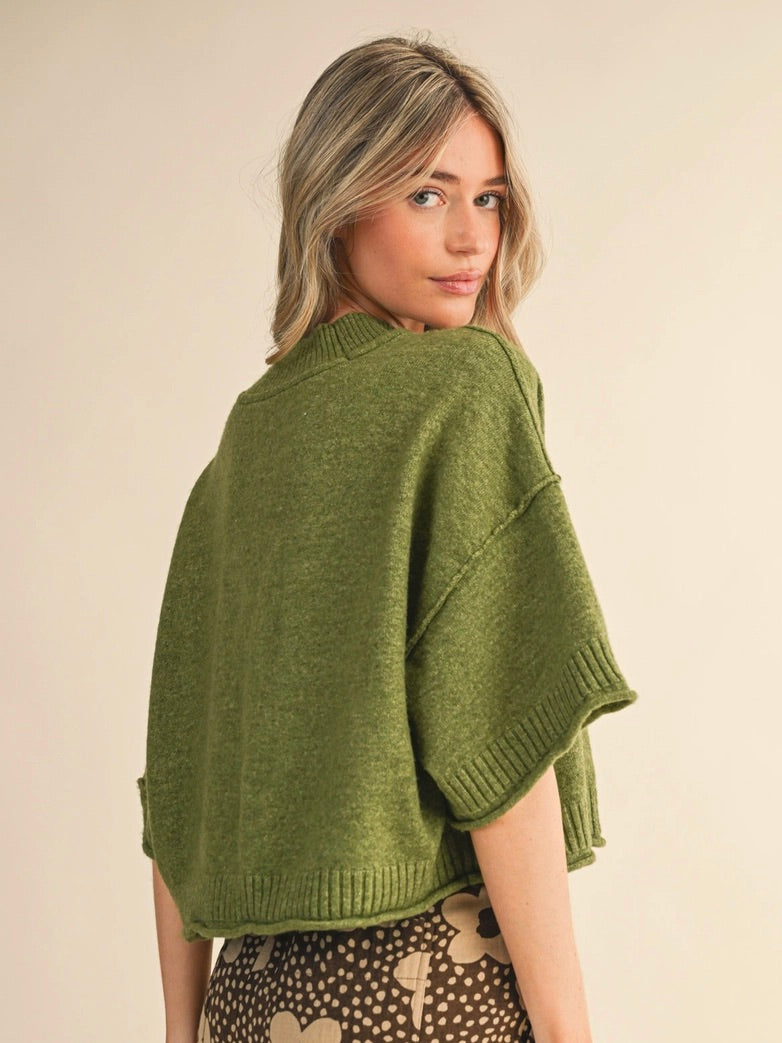 Garden Mock Neck Sweater