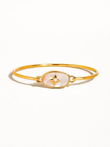 Celestia 18K Shell Bangle