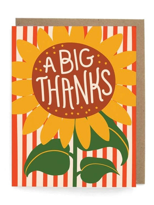Sunflower Thank You Card