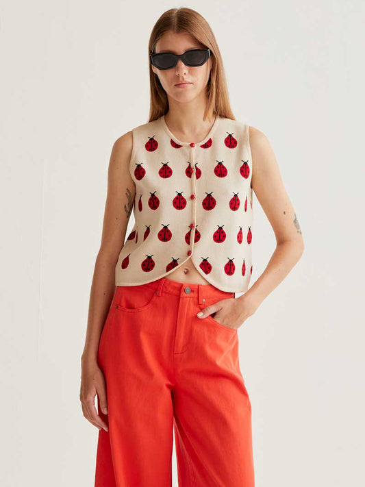 Ladybug Knit Top