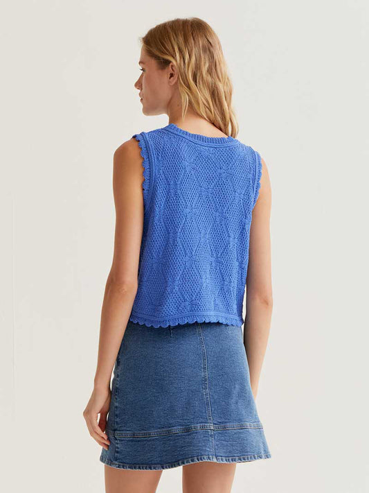 Soft Periwinkle Knit Tank
