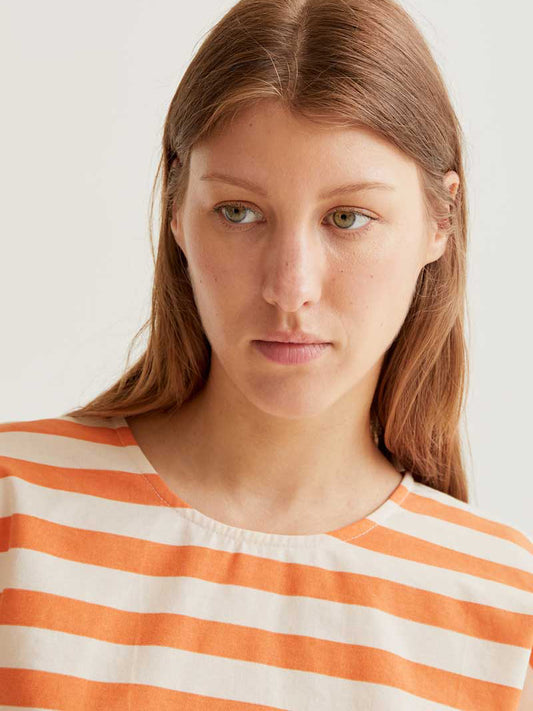 Apricot Stripe Top