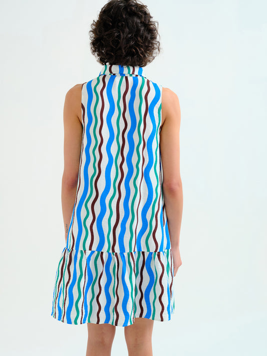 Squiggle Stripe Dress