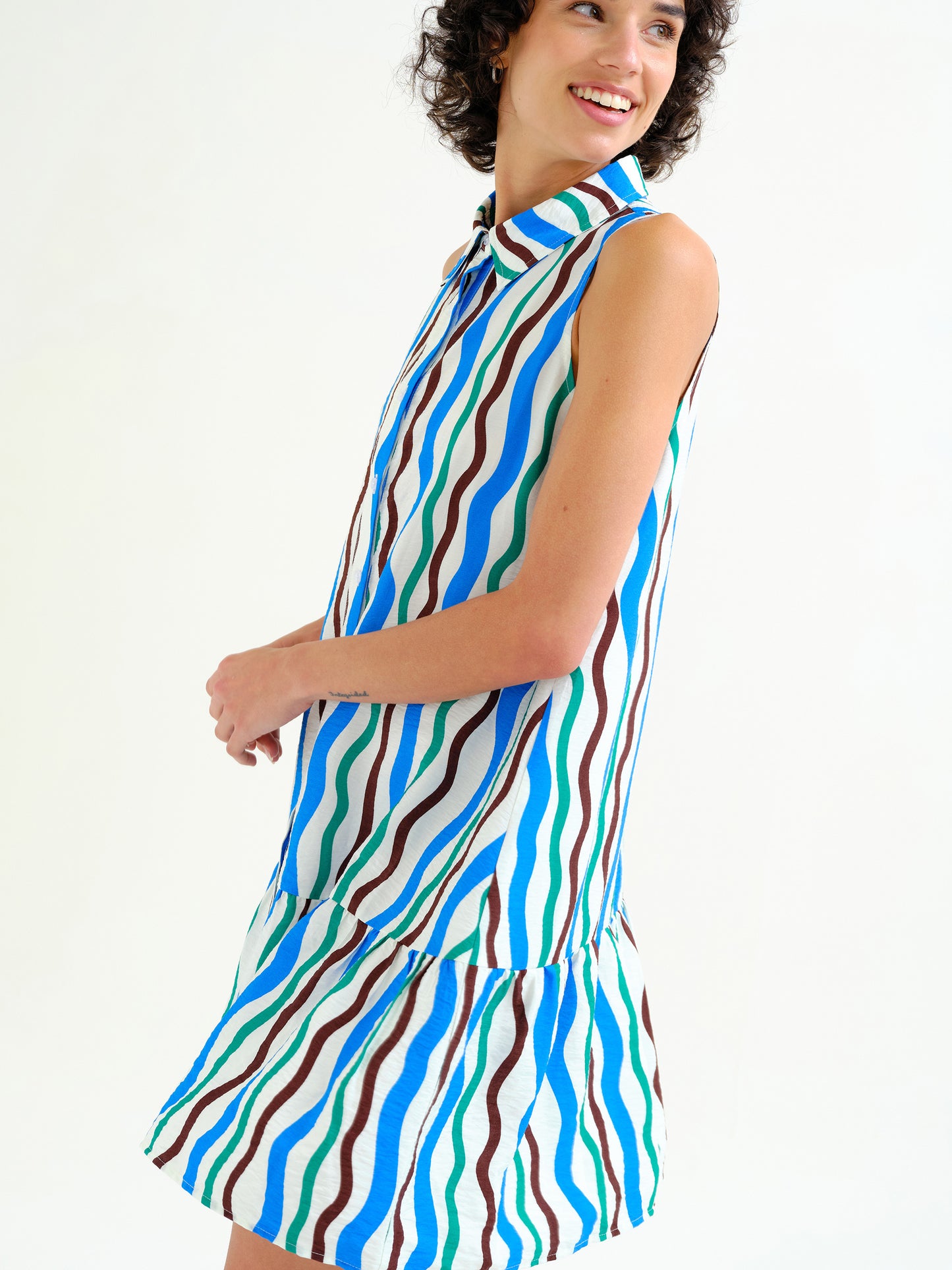 Squiggle Stripe Dress