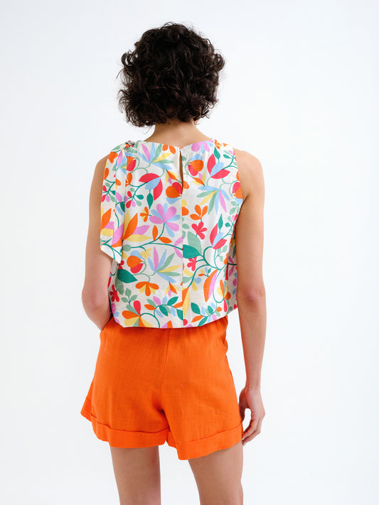 Garden Tie Shoulder Tank